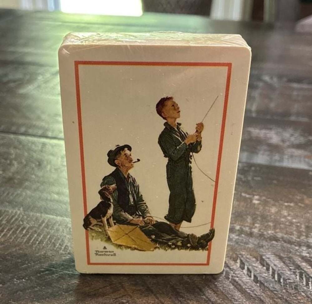 Vintage Trump Brand Norman Rockwell Soaring Spirits Playing Cards